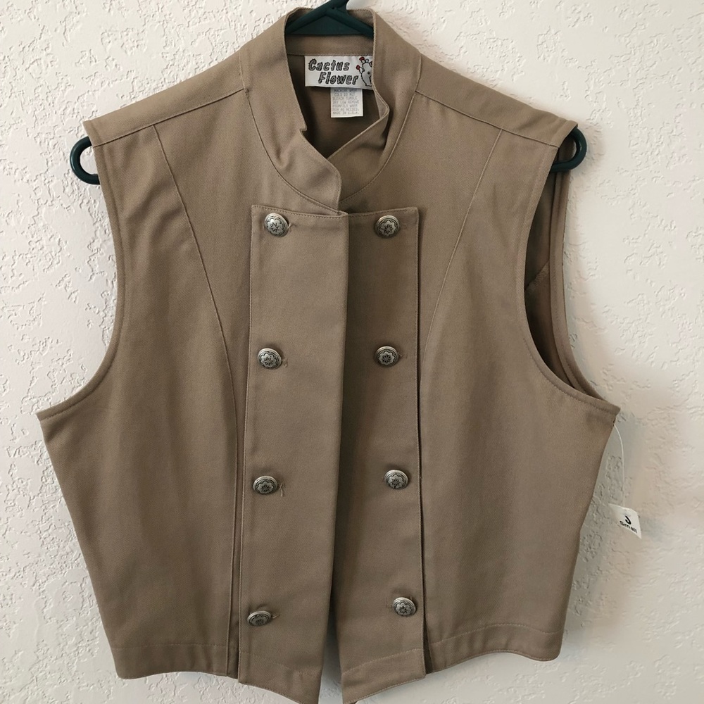 Cactus Flower Western Vest